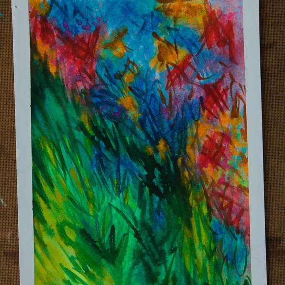 "Flourish" Original Framed Watercolour Painting - Picture 2 of 3